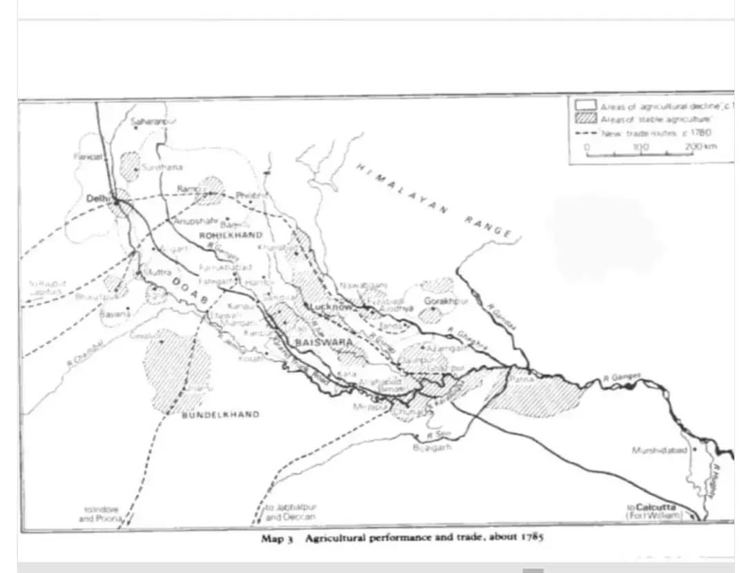 Oudh Region map